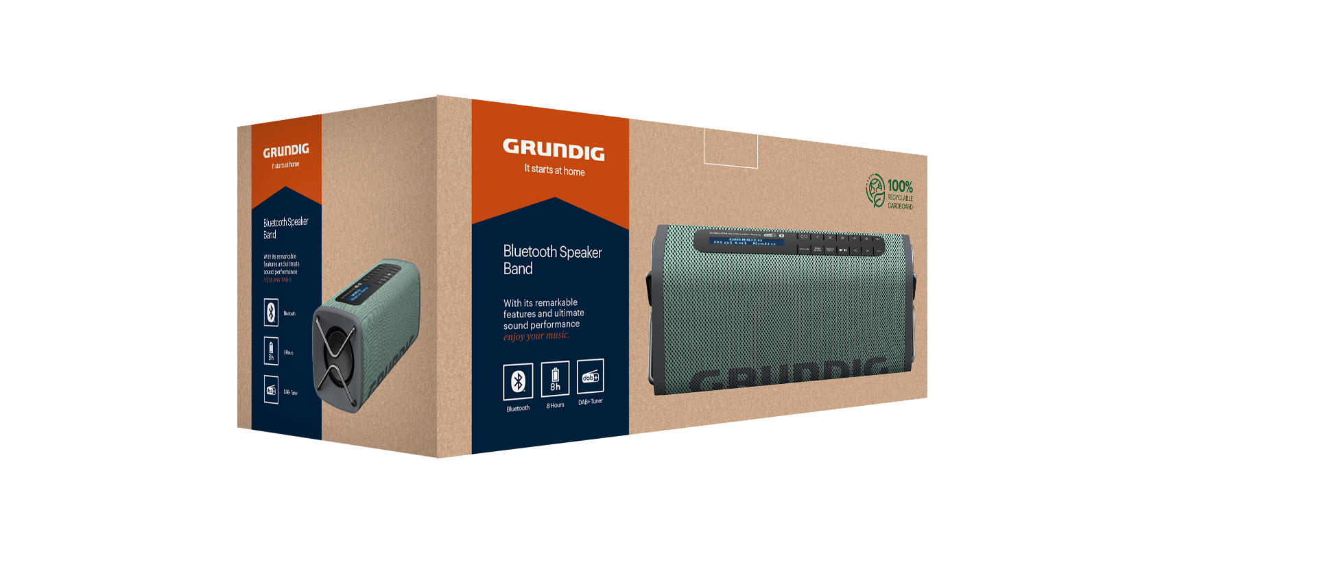 Grundig Band BT Hoparlör Yeşil Grundig Hoparlör