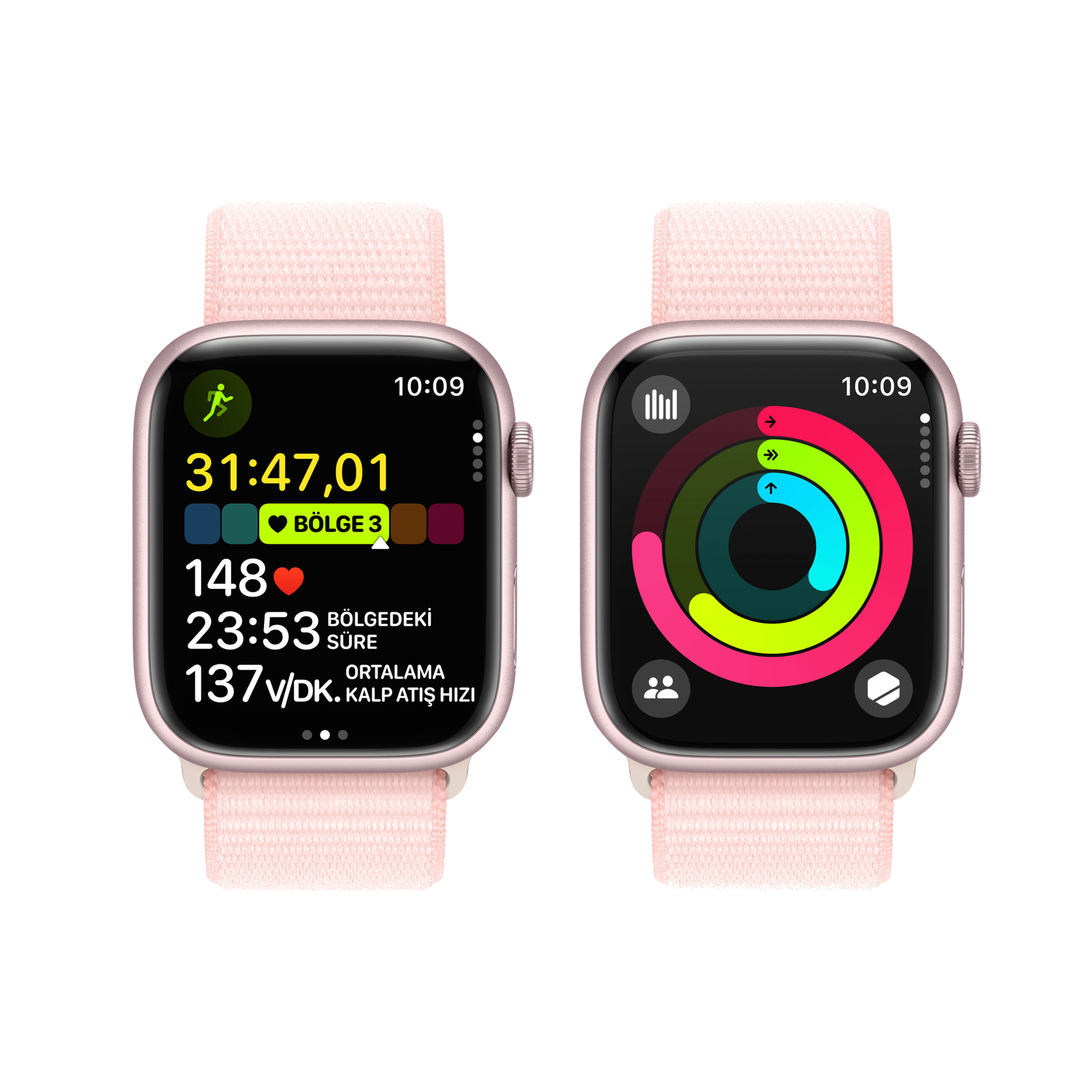 Apple Watch S9  41mm Pembe SL Akıllı Saat