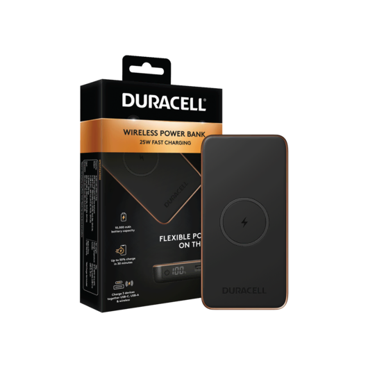 DURACELL 10000 PBANK 25W BLACK Powerbank