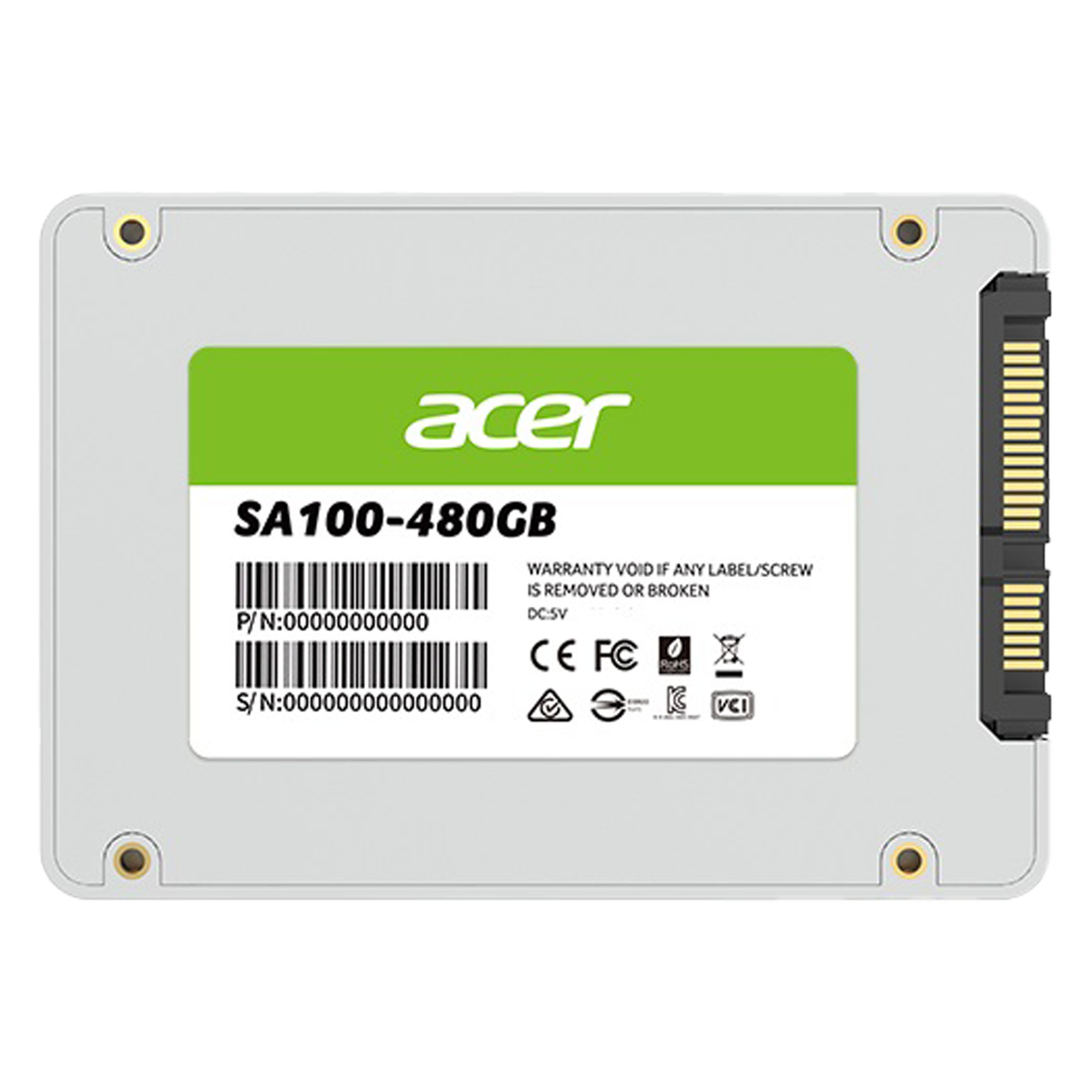 ACER SSD SA100 2.5'' 480GB Bilgisayar Çevre Birimleri