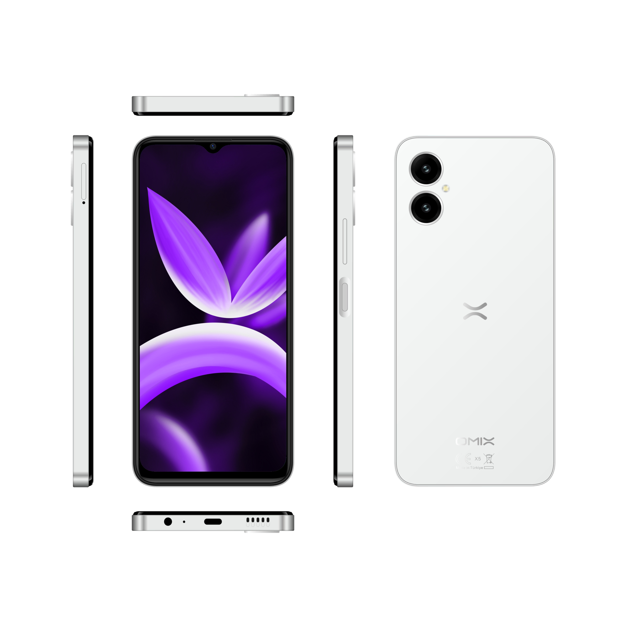 OMIX X5 4/128GB Beyaz Android Telefon Modelleri